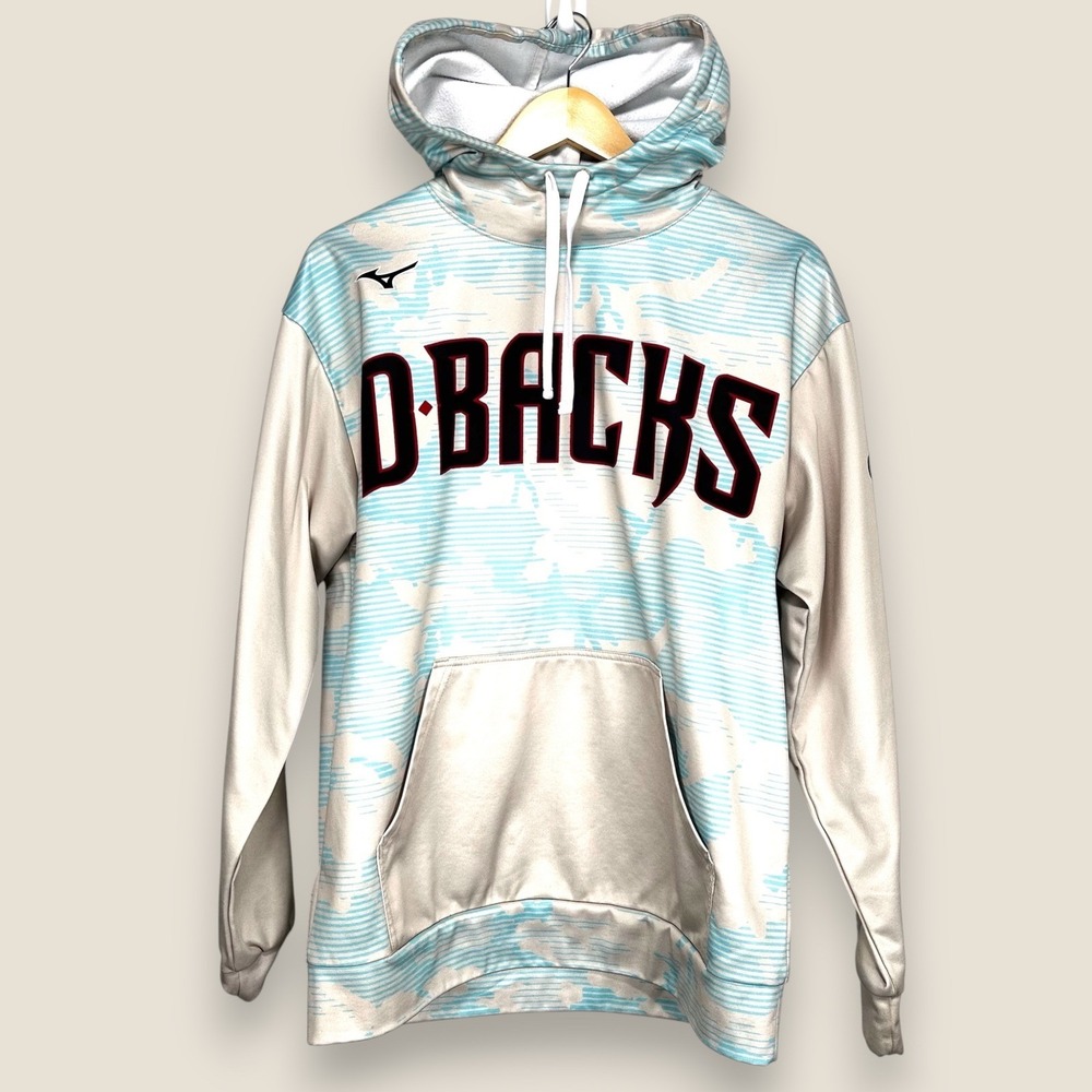 Arizona Diamondbacks USA Flag Hoodie Sweatshirt Men Medium Tie Dye D-Backs MLB